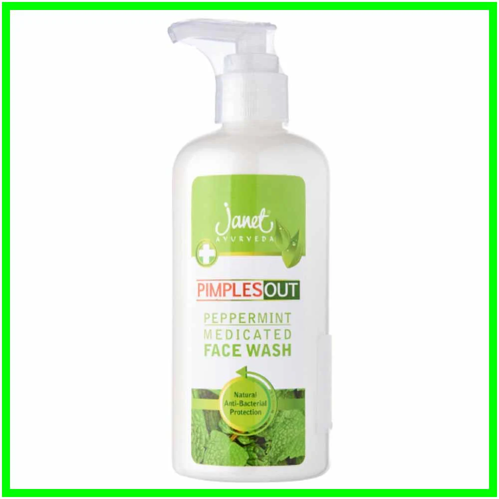 Janet Peppermint Medicated Face Wash - 300ml