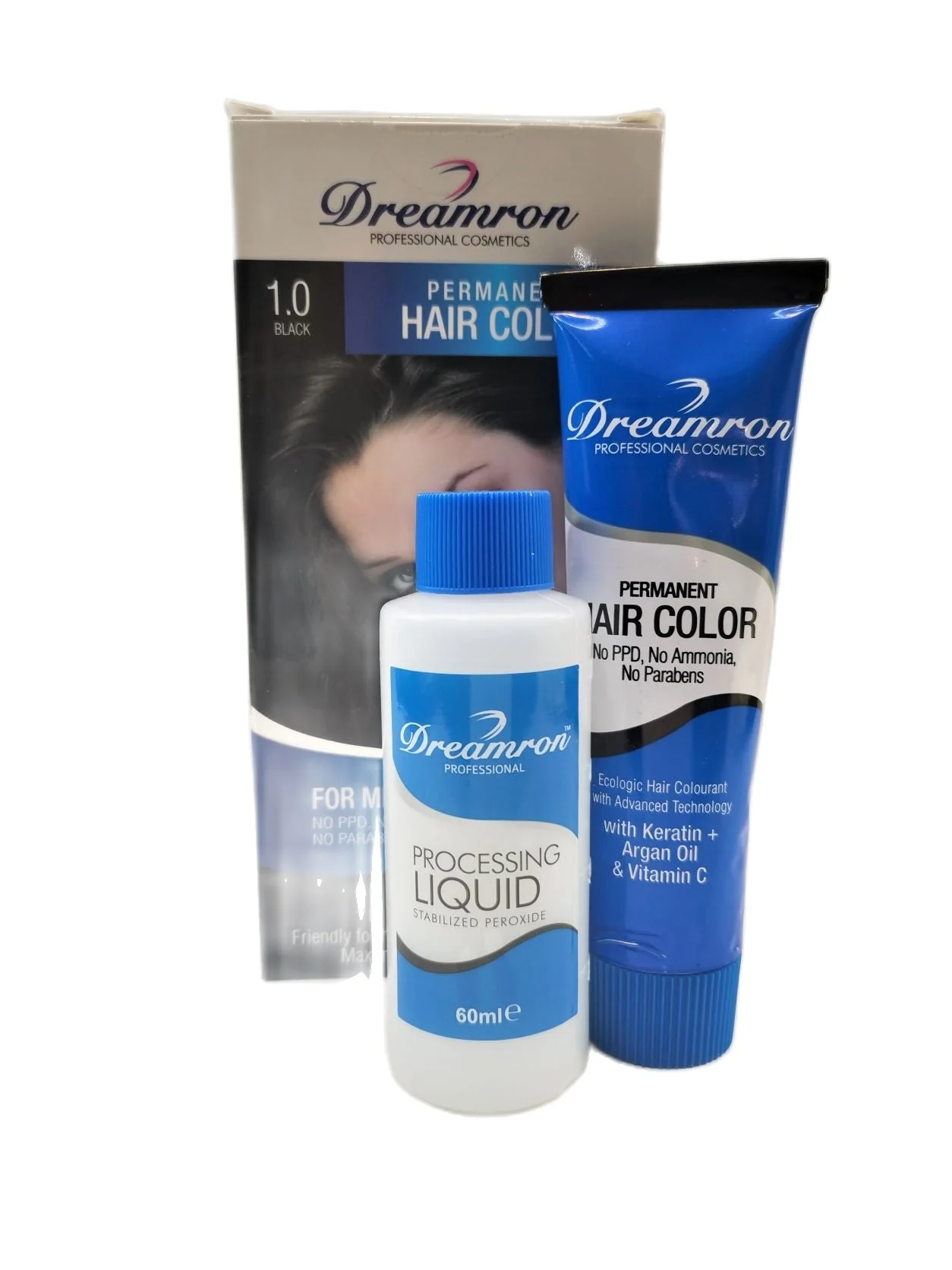 Dreamron Permanent Hair Color (No PPD, No Ammonia, No Parabens) - 60ml