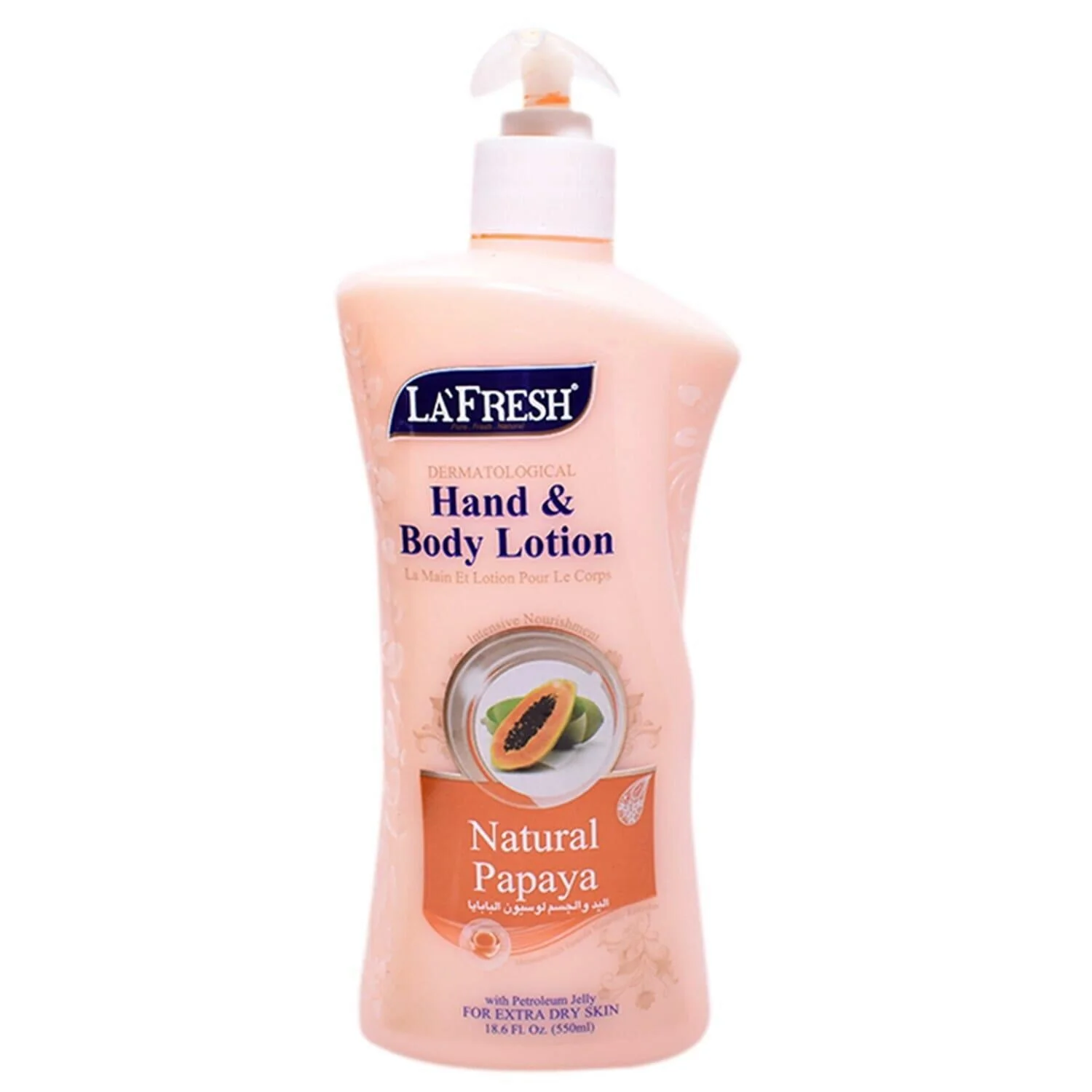 La Fresh Natural Papaya Hand & Body Lotion 550ml
