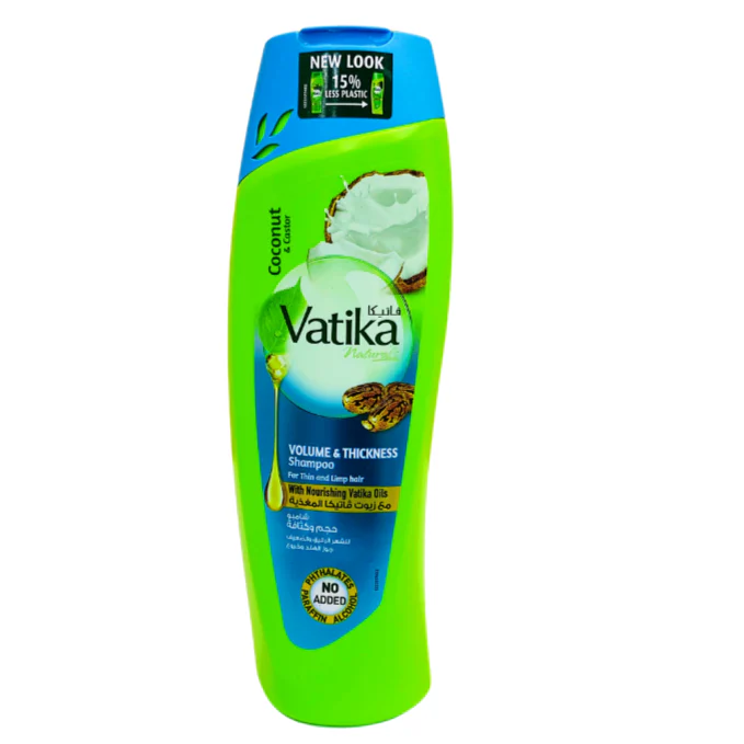 Vatika Coconut & Castor Volume And Thickness Shampoo - 400ml