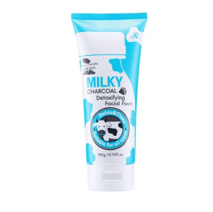 AR Milky Charcoal Detoxifying Facial Foam - 190g