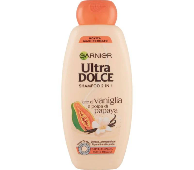 Garnier Ultra Dolce Latte Di Vaniglia E Polpa Di Papaya Shampoo 2 in 1 - 400ml
