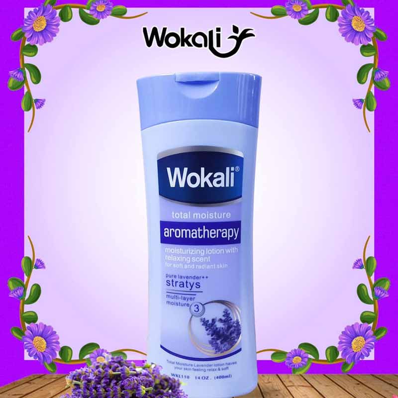 Wokali aromatherapy pure lavender and stratys moisturizing lotion 400ml