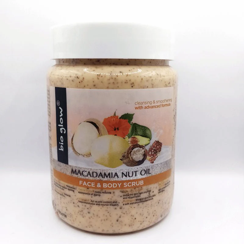 Bio Glow Macadamia Nut Oil Face And Body Scrub - 500ml