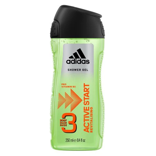 Adidas Active Start 3 in 1 Shower Gel - 250ml