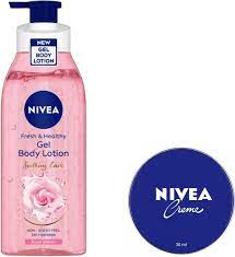 Nivea Fresh & Healthy Rose Water Gel Body Lotion - 390ml
