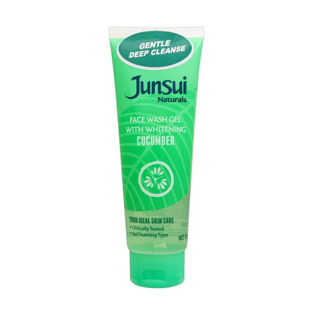 Junsui Naturals With Whitening Cucumber Face Wash Gel – 100g