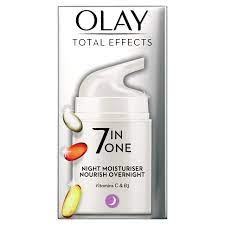 Olay Total Effects 7 in One Nourish Overnight Night Moisturiser - 50g