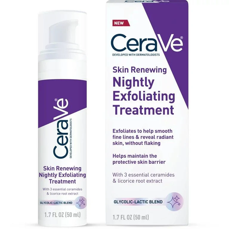CeraVe Skin Renewing Nightly Exfoliating Treatment 50ml-(Canada)