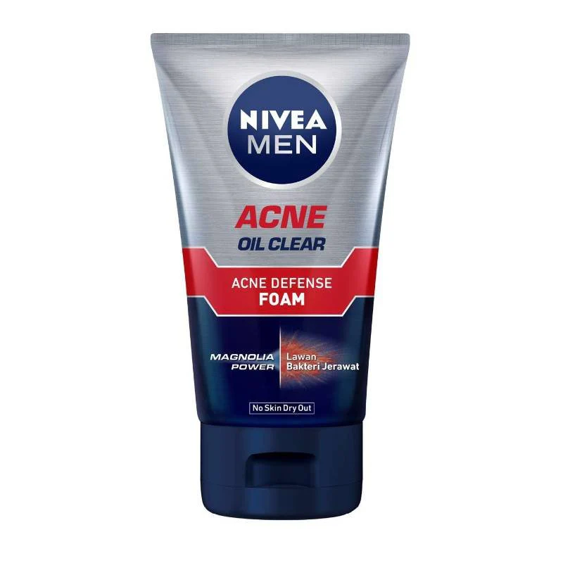 Nivea Men Acne Oil Clear Acne Defense Foam 100ml