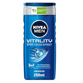 Nivea Men 3 in 1 Vitality Shower Gel- 250 ml