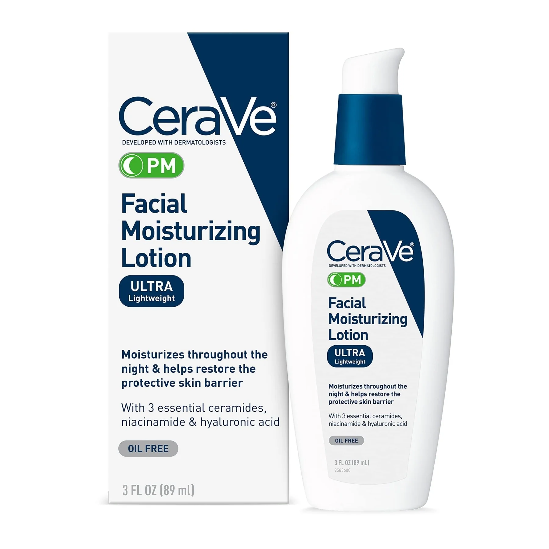 Cerave Facial Moisturizing Night Lotion with Ultra Light Weight -89ml (Canada)