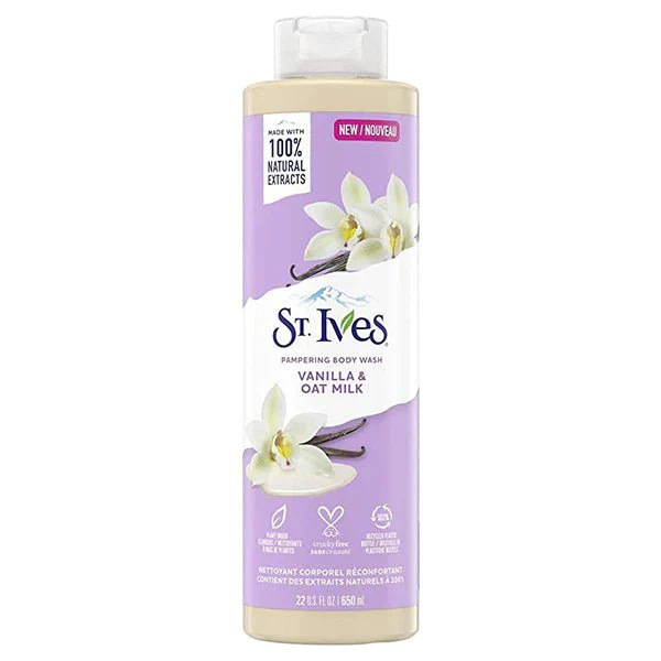 St Ives Fresh Vanilla And Oat Milk Body Wash 650ml