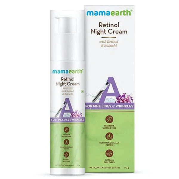Mama Earth Retinol Night Cream - 50g