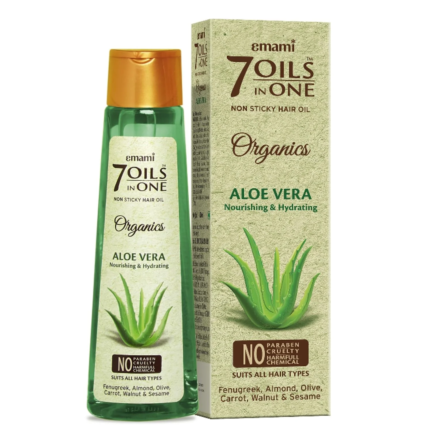 Emami 7 Oils in One  Aloe Vera Hair Oil-50ml