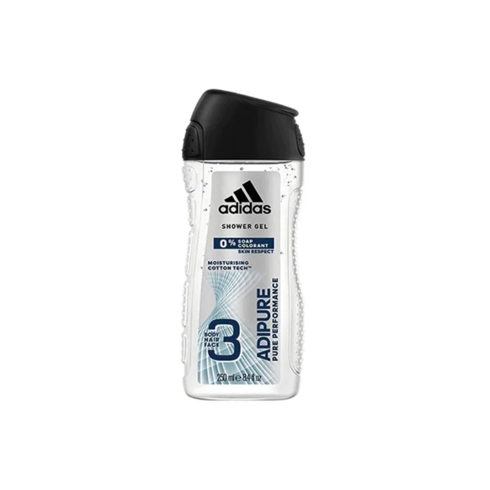 Adidas Adipure Pure Performance 3 in 1 Shower Gel - 250ml