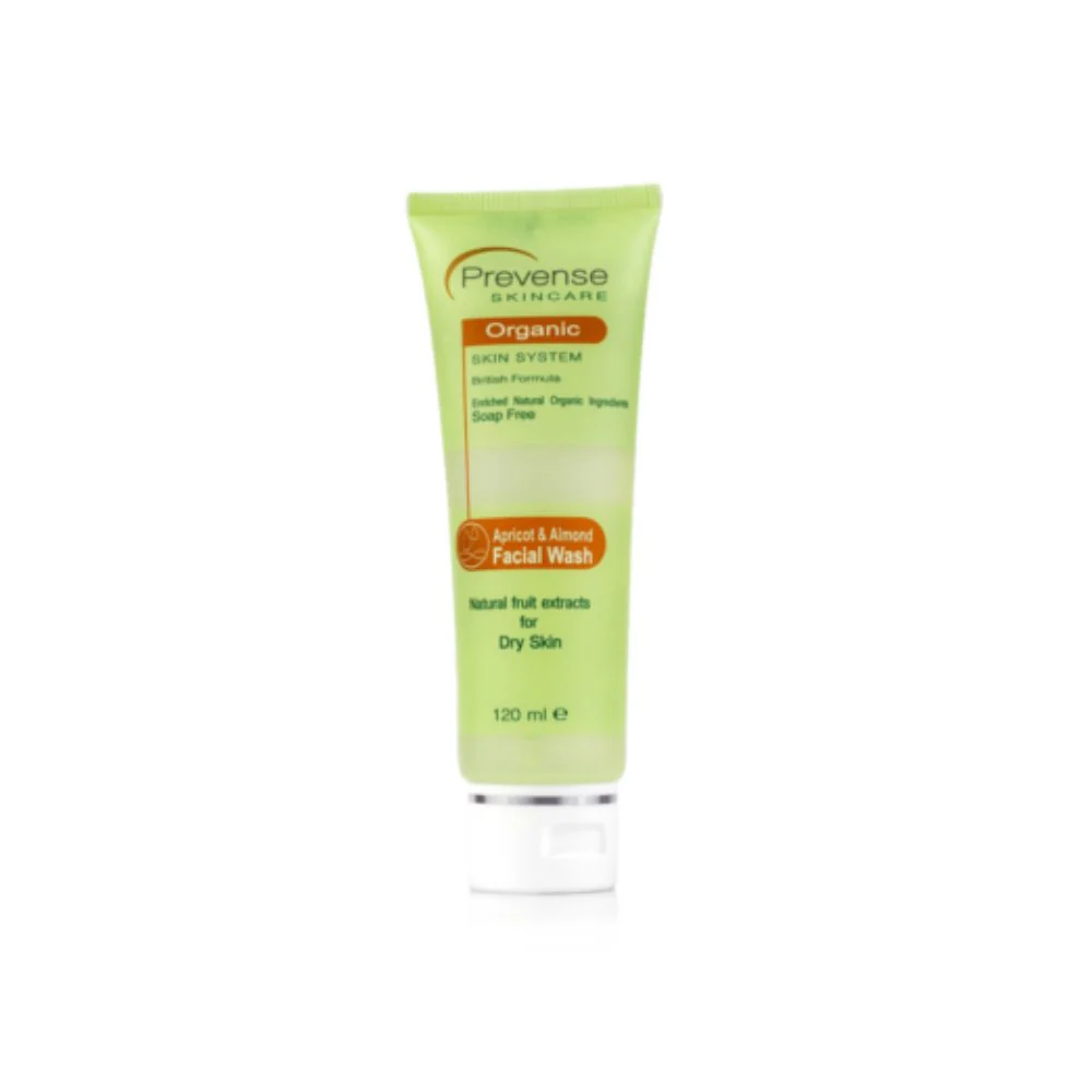 Prevense Organic Apricot & Almond Facial Wash 120ml