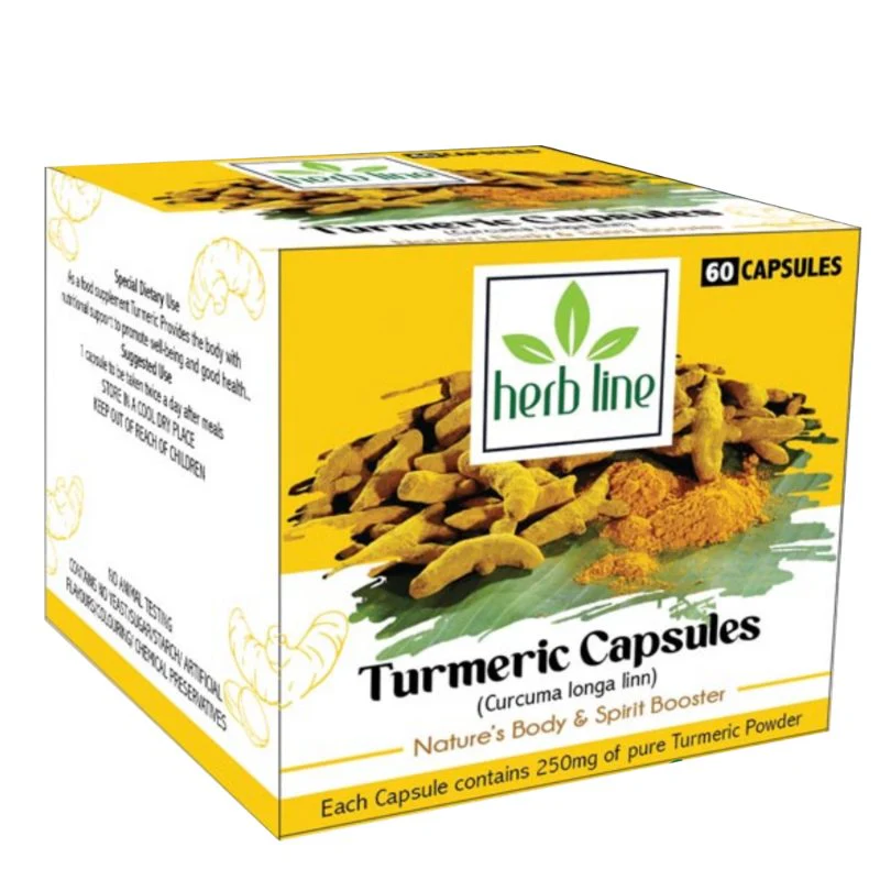 Herb Line Turmeric Capsules - 60 Capsules