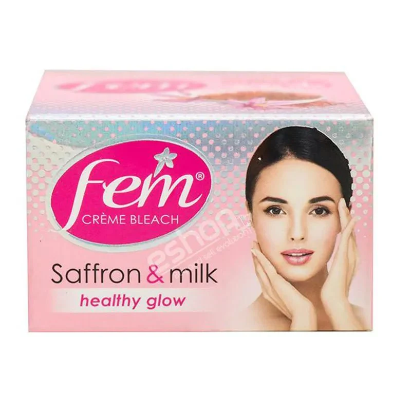 Fem Crème Bleach Saffron & Milk Healthy Glow - 24g