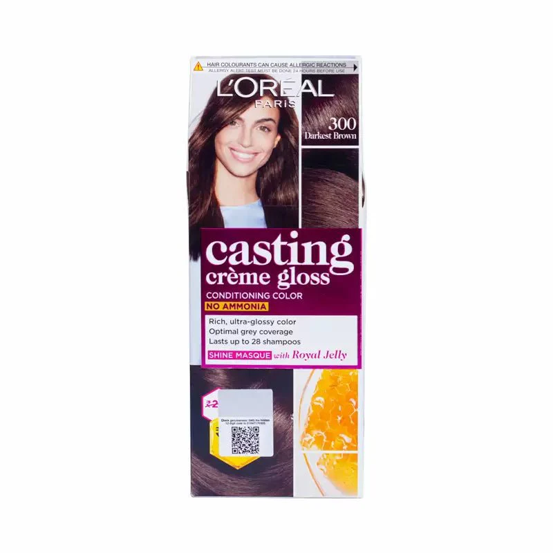 Loreal Casting Creme Gloss Darkest Brown 300 - 21g+24ml