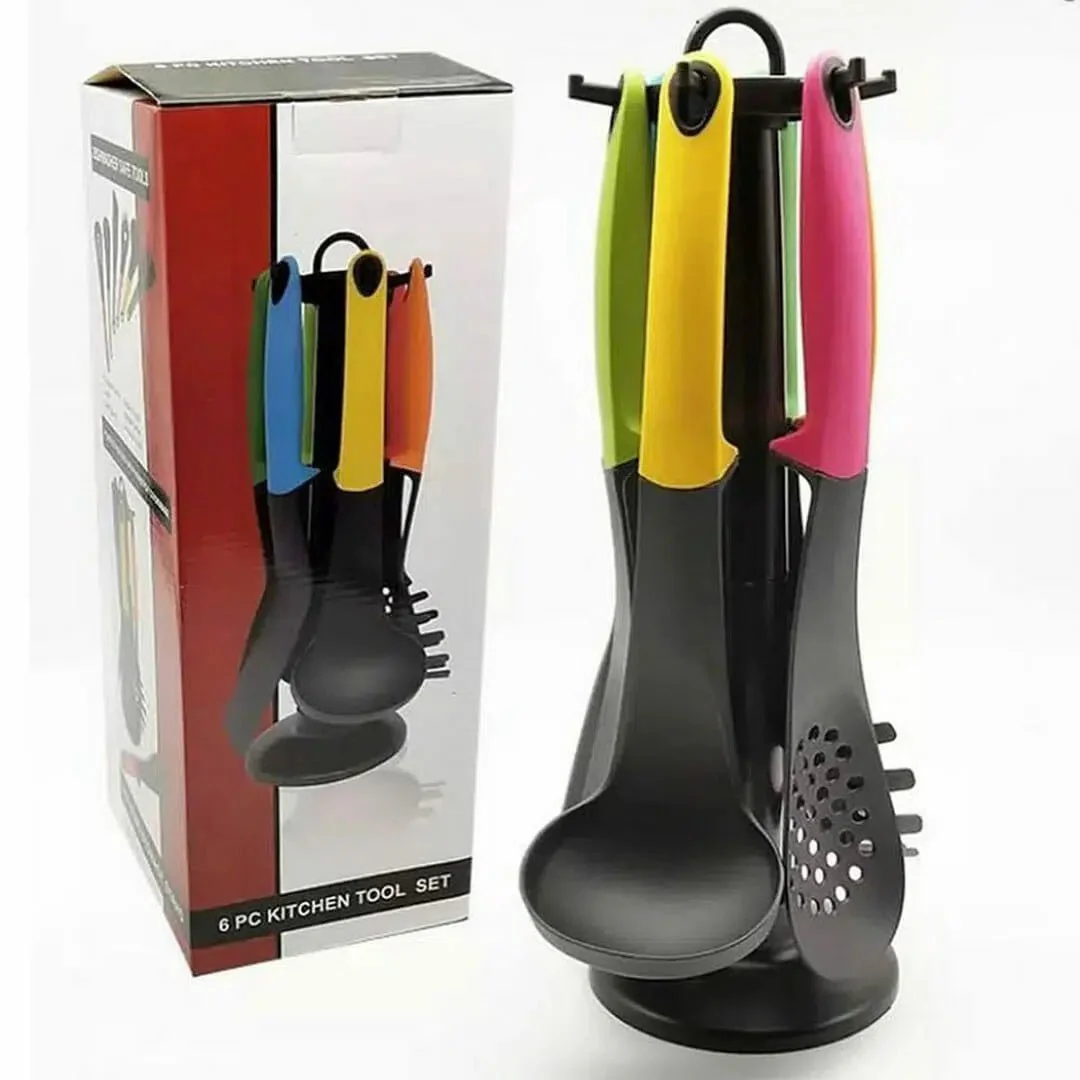 6 Pcs Kitchen Spoon Set ( non stick )