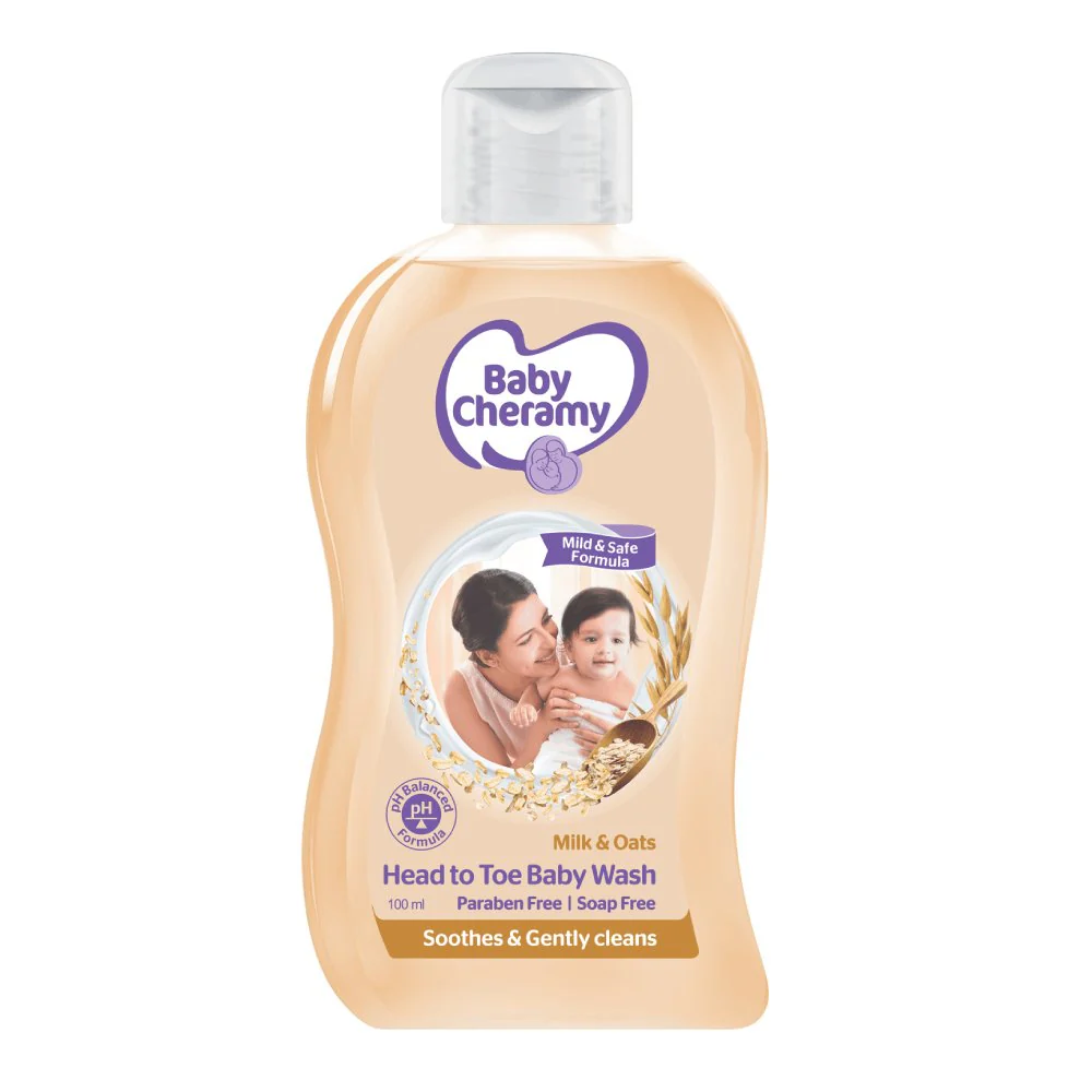 Baby Cheramy Milk and Oats Hair And Body Wash 200ml