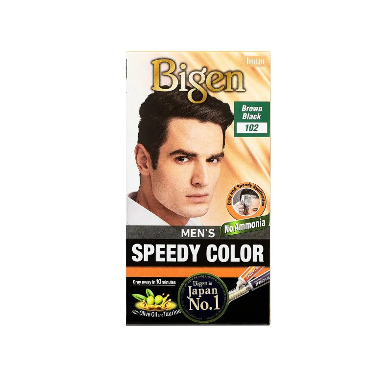 Bigen Men's Brown Black Speedy Color-40g
