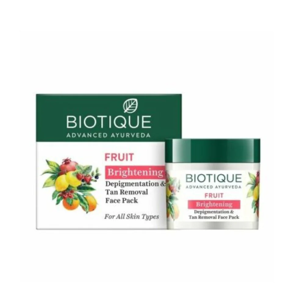 Biotique Fruit Depigmentation And Tan Removal Face Pack -75g