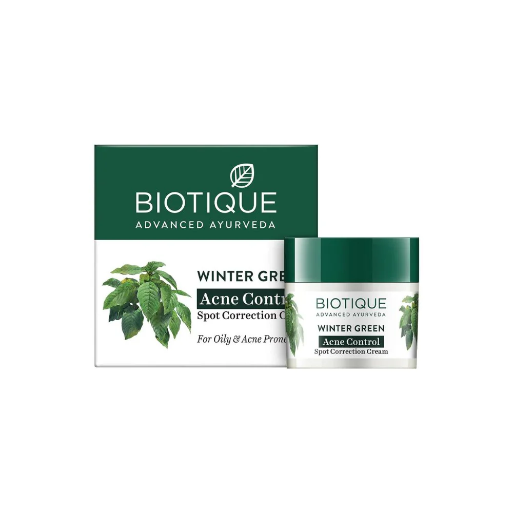 Biotique Winter Green Acne Control Spot Correction Cream -15g