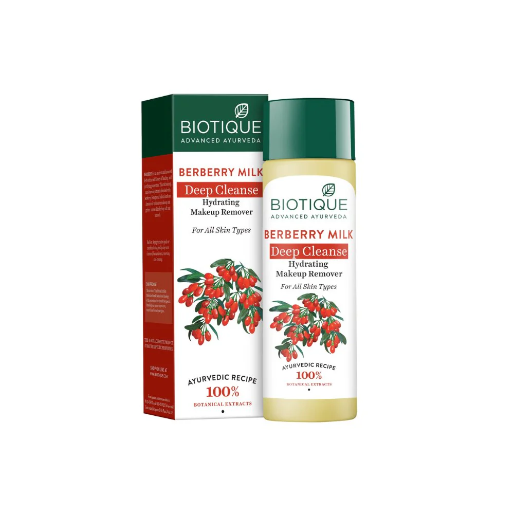 Biotique Berberry Milk Deep Cleanse Hydrating Makeup Remover-120ml