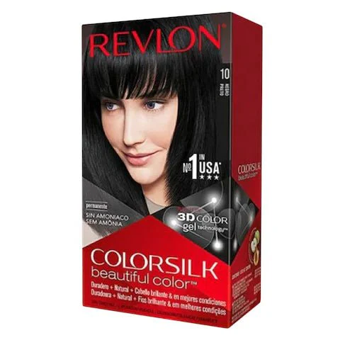 Revlon Color Silk Hair Color with Keratin - 300g (Black 1N)