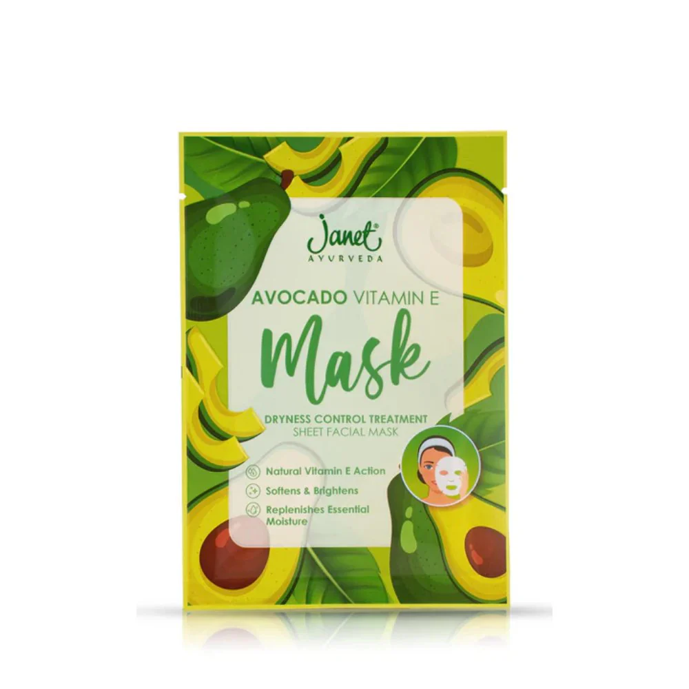 Janet Avocado Vitamin E Sheet Mask - 25ml