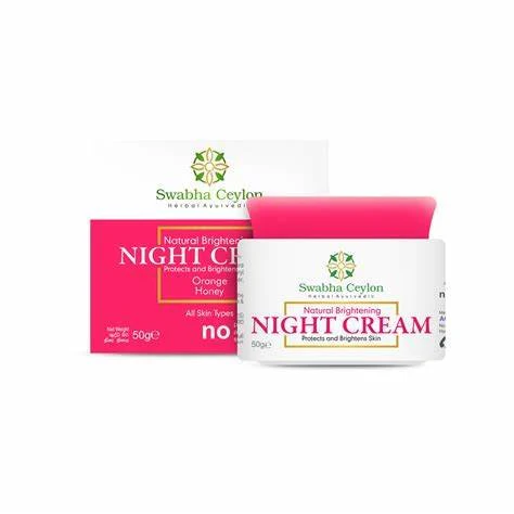 Swabha Ceylon Natural Brightening Night Cream - 50g