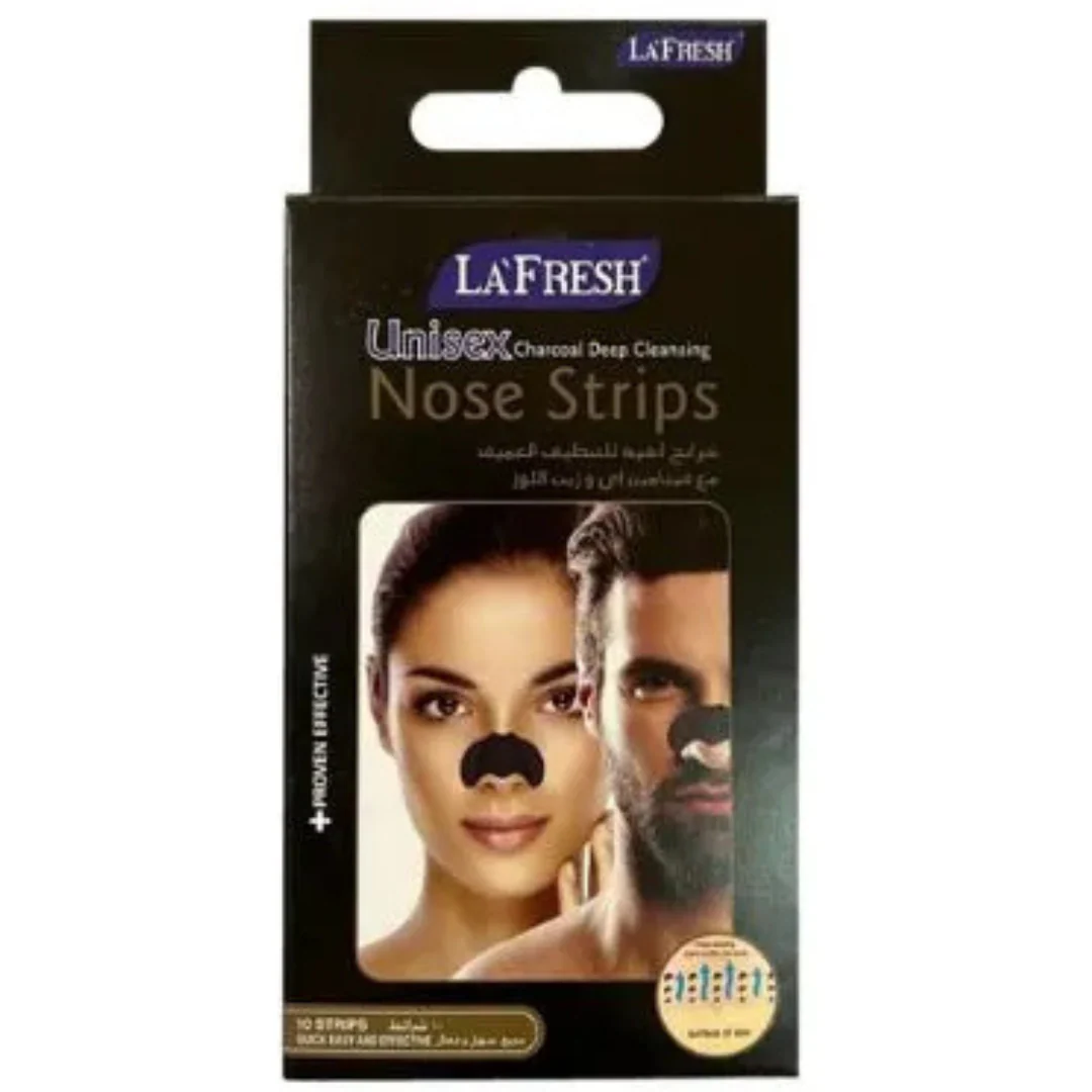 La Fresh Unisex Charcoal Deep Cleansing - 10 Nose Strips