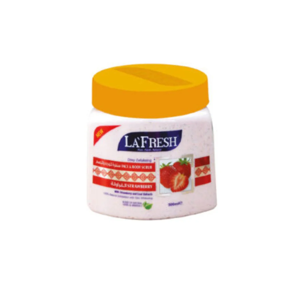 La' Fresh Strawberry Face And Body Scrub 500ml