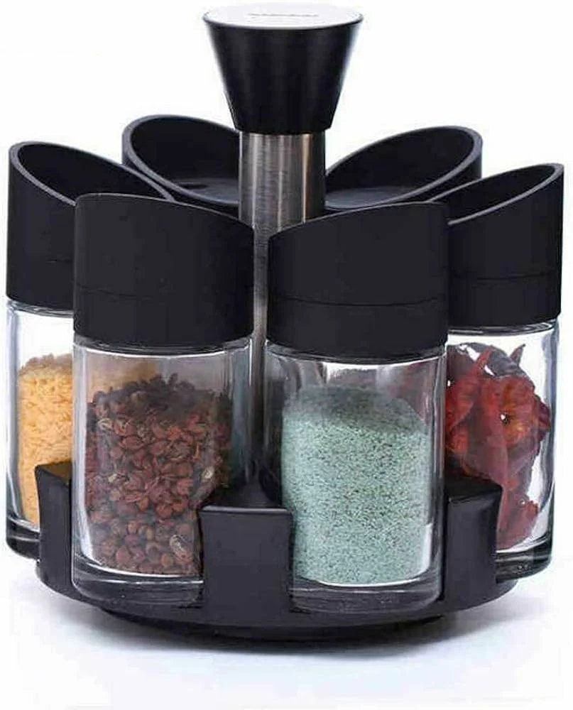 Spice Rack Set 6pcs Glass