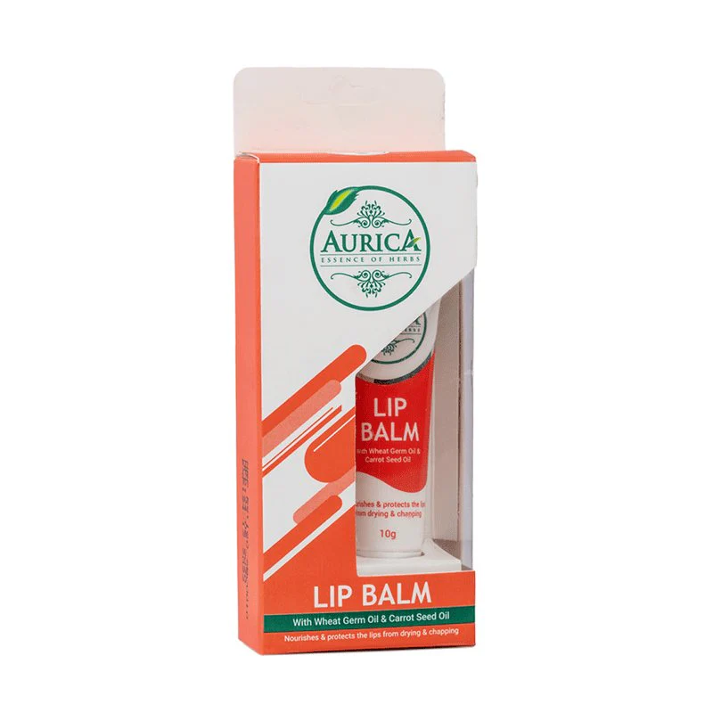 Aurica LIp Balm Wheat Germ Oil & Carrot Seed Oil 10g