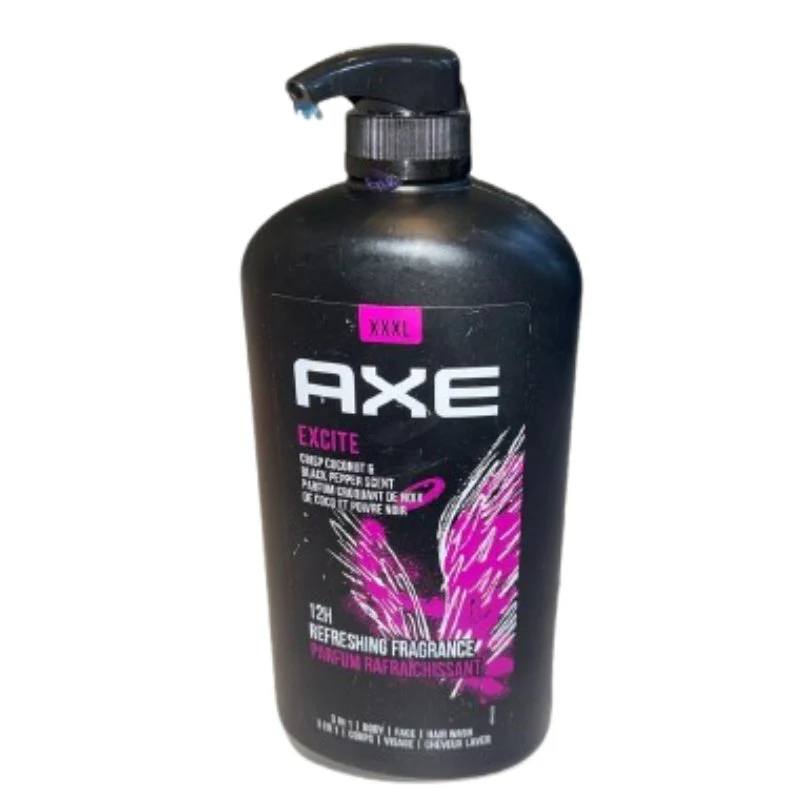 AXE Excite Crisp Coconut & Black Pepper Scent 3In1 Bath & Body Wash 1L