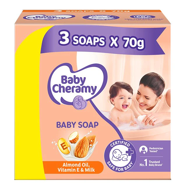 Baby Cheramy Baby Soap 3 Pack - 70g