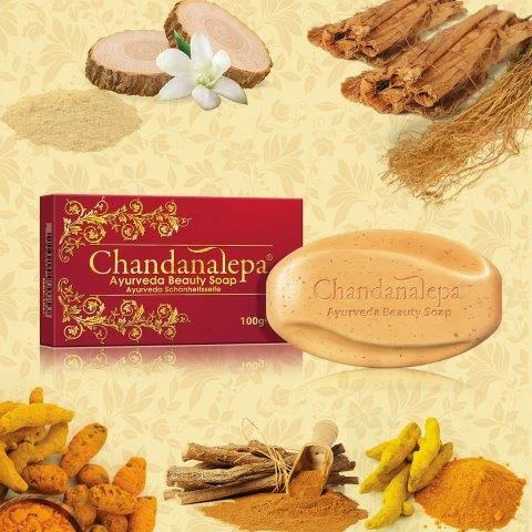 Chandanalepa herbal soap for smooth skin 100g