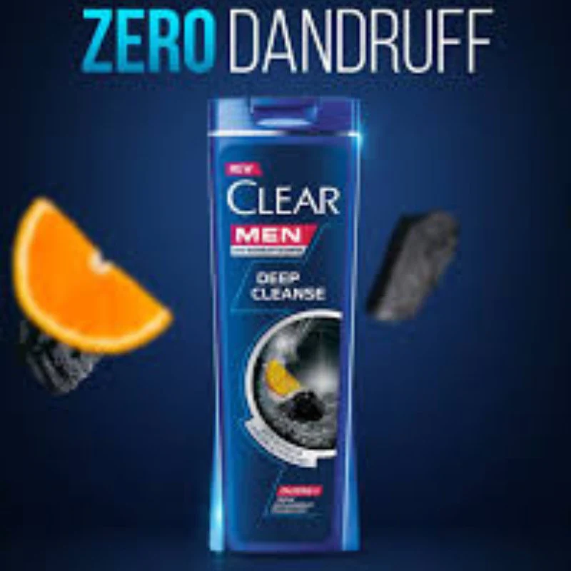 Clear Men Deep Cleanse Charcoal & Citrus Peel Shampoo 80ml