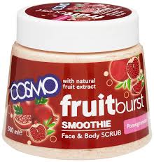 Cosmo Fruit burst Smoothie Pomegranate Face & Body Scrub 500ml