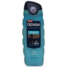 Denim Performance Vitality Triple Revitalising Body & Facewash 400ml