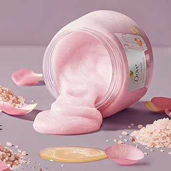 Dove Body Scrub Himalayan Salt & Rose Oil 15oz - Image 3