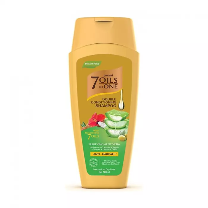 Emami 7 Oils in One Double Conditioning Shampoo – Purifying Aloe Vera 200 Ml - Image 2