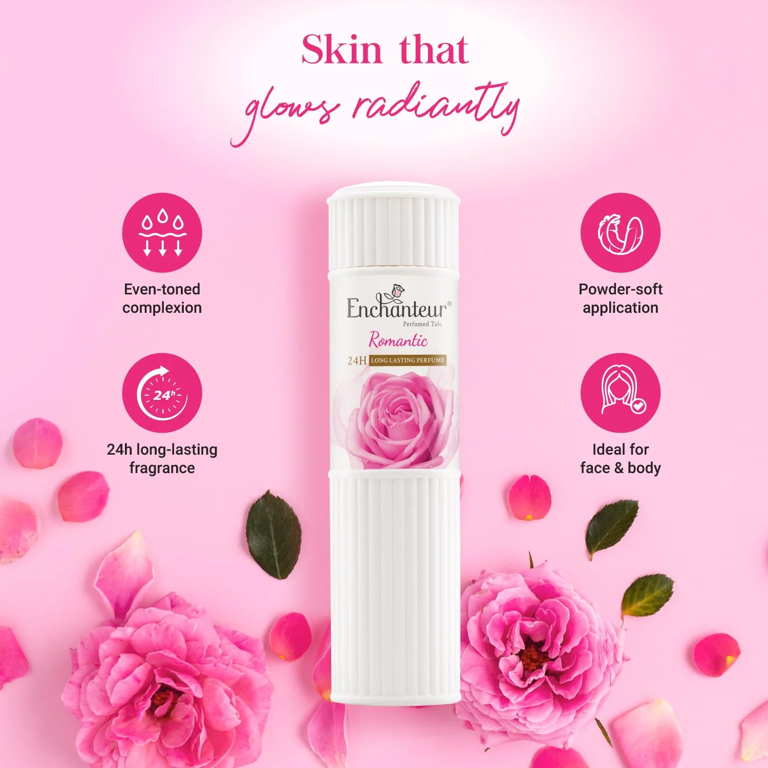 Enchanteur Perfumed Talc, Romantic, 250g
