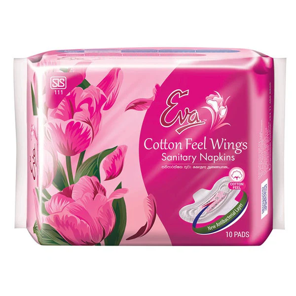 Eva Sanitary Napkins Cotton Feel Wings 10Pcs