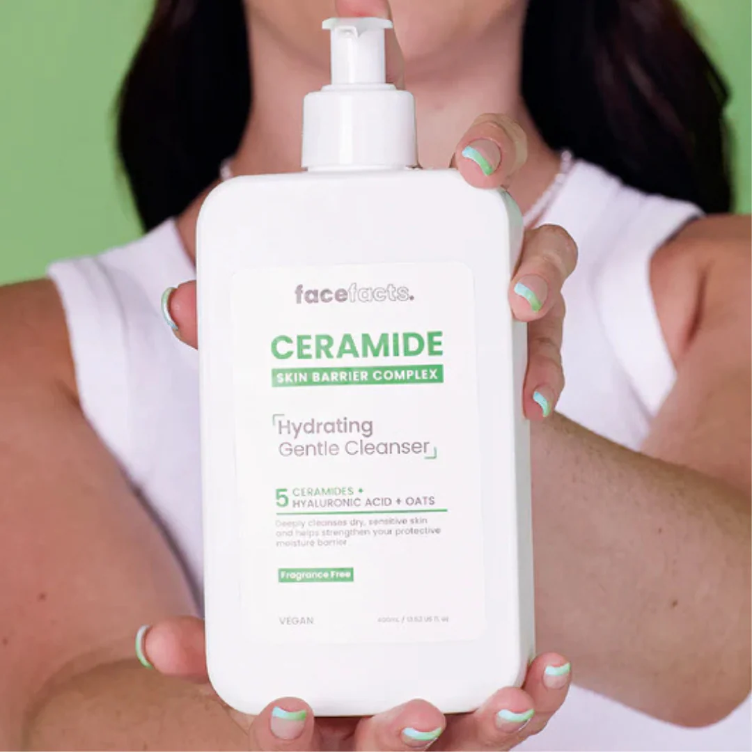 FaceFacts Ceramide Skin Barrier Complex Hydrating Gentle Cleanser 200ml - Image 2