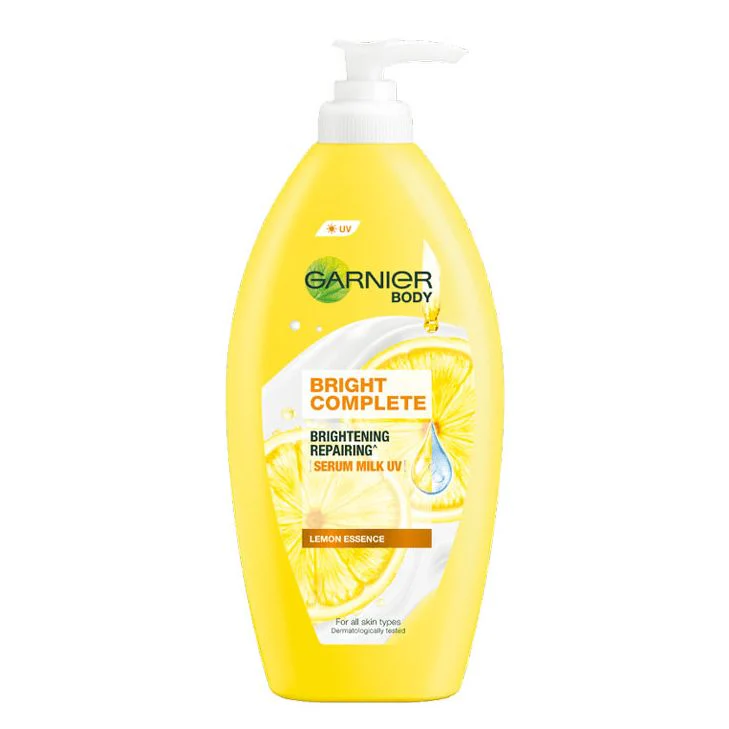 Garnier Bright Complete Extra Brightening Moisturizing Serum Milk Uv Body Lotion 400ml