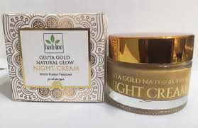 Herbline Gluta Gold Natural Glow Night Cream - 50g